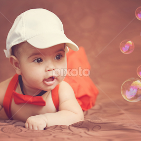 Baby & soap bubbles by Costi Manolache - Babies & Children Babies