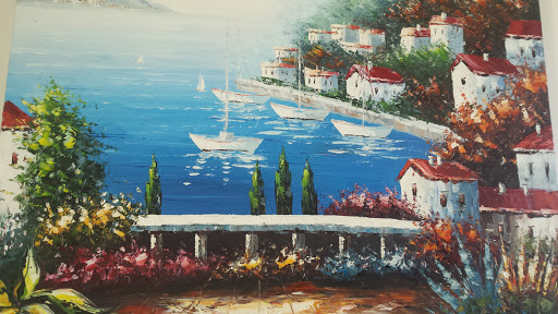 Como Lake Oil Painting