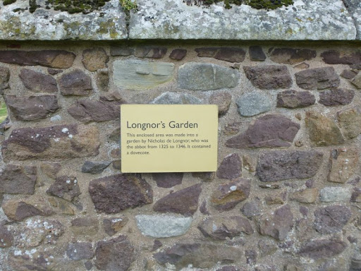 Longnor's Garden Information Sign, Haughmond Abbey