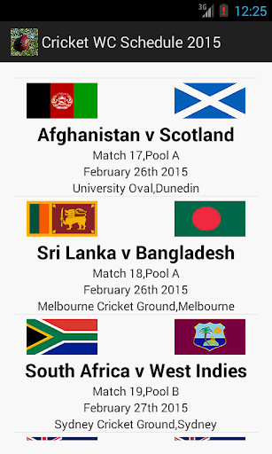 【免費運動App】Cricket WC Schedule 2015-APP點子