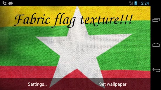 3D Myanmar Flag Live Wallpaper Screenshots 7