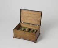 Chest with six artillery models