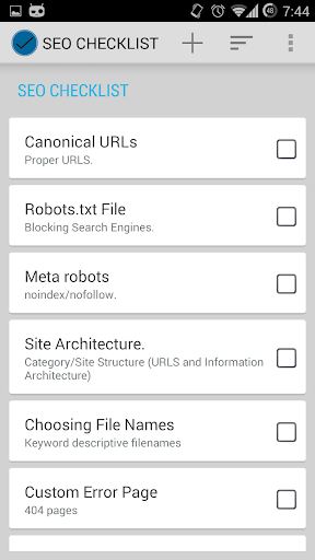 【免費商業App】SEO Checklist-APP點子