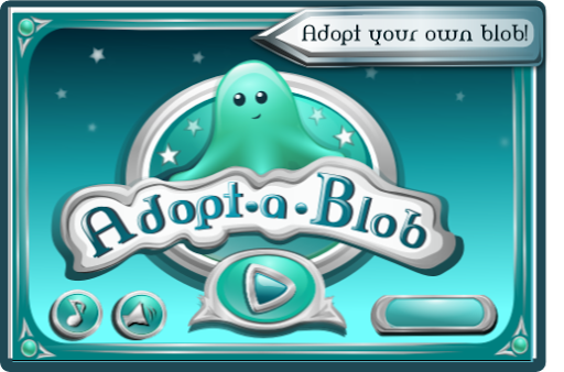Adopt a Blob ブロブバーチャルペットゲームを採用