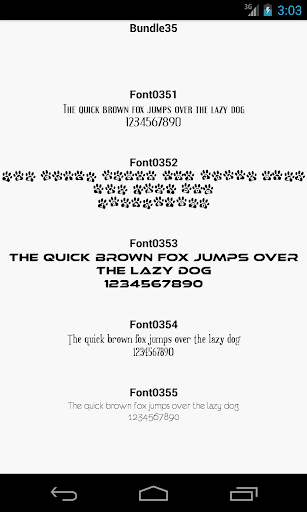 Fonts for FlipFont 35