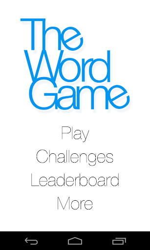 The Word Game