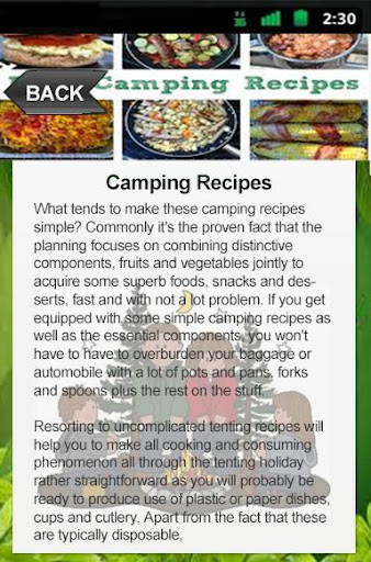 【免費健康App】Camping Recipes-APP點子