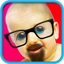 Bald & Mustache Booth Fun Pic mobile app icon