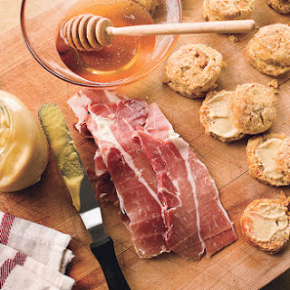 Sweet Potato Biscuits with Ham, Mustard, and Honey  homemade yams marshmallows recipes