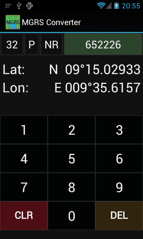 MGRS Converter - screenshot