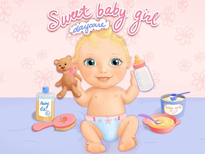 Sweet Baby Girl Daycare Bath