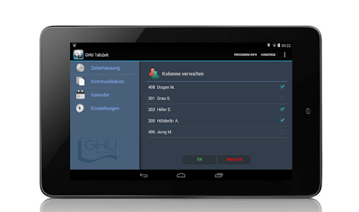 GHU Time Recording Plus Screenshots 6