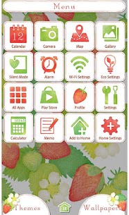 Download Strawberries & Flowers Theme APK for Android