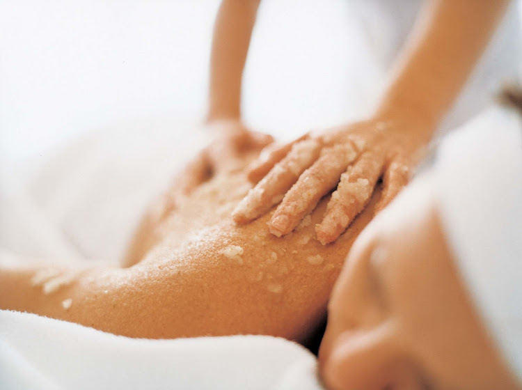 Ever try a salt massage? It's the perfect complement to the clean salt air of the ocean while sailing on the Crystal Serenity.