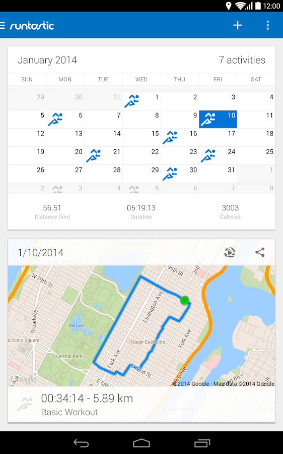 Runtastic Running PRO - screenshot