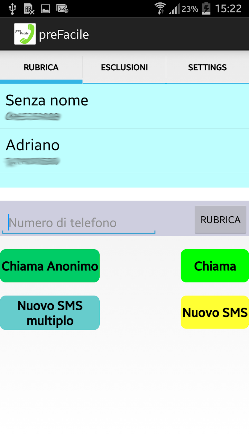EasyPrefix Screen 2