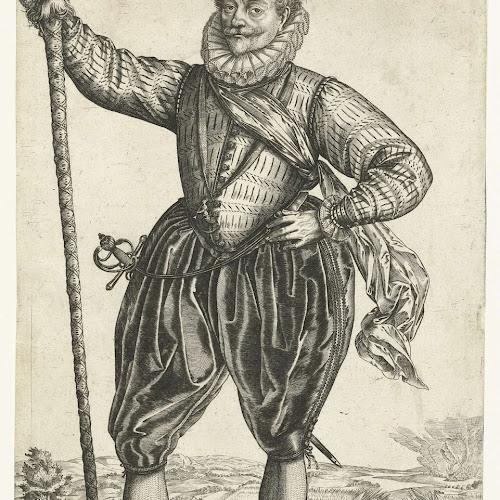 Kapitein van de infanterie, anonymous, after Hendrick Goltzius, 1583 ...