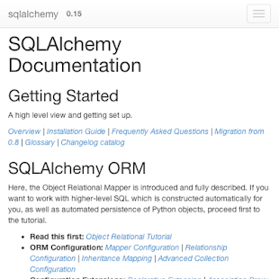 python sqlalchemy doc Screenshots 0