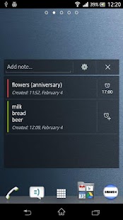 Notes Widget Reminder KEY