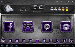 Captura de pantalla de Chromed Lightning Multi Purple APK #7