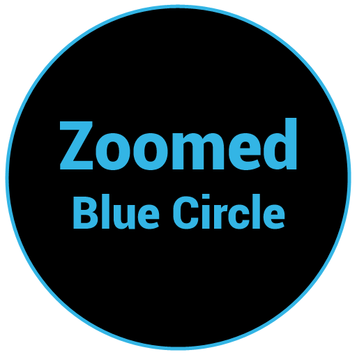 Zoomed Blue Circle LOGO-APP點子