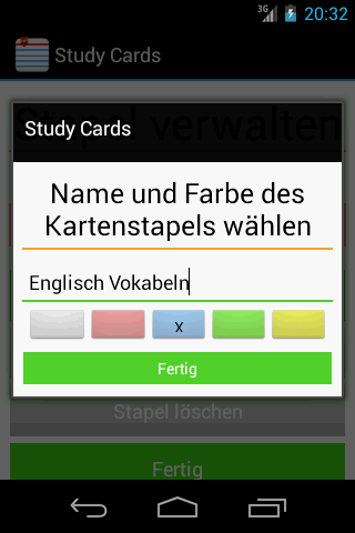 Study Cards - Karteikarten