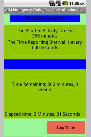 【免費生產應用App】AIM Prof. Emergency Timing-APP點子