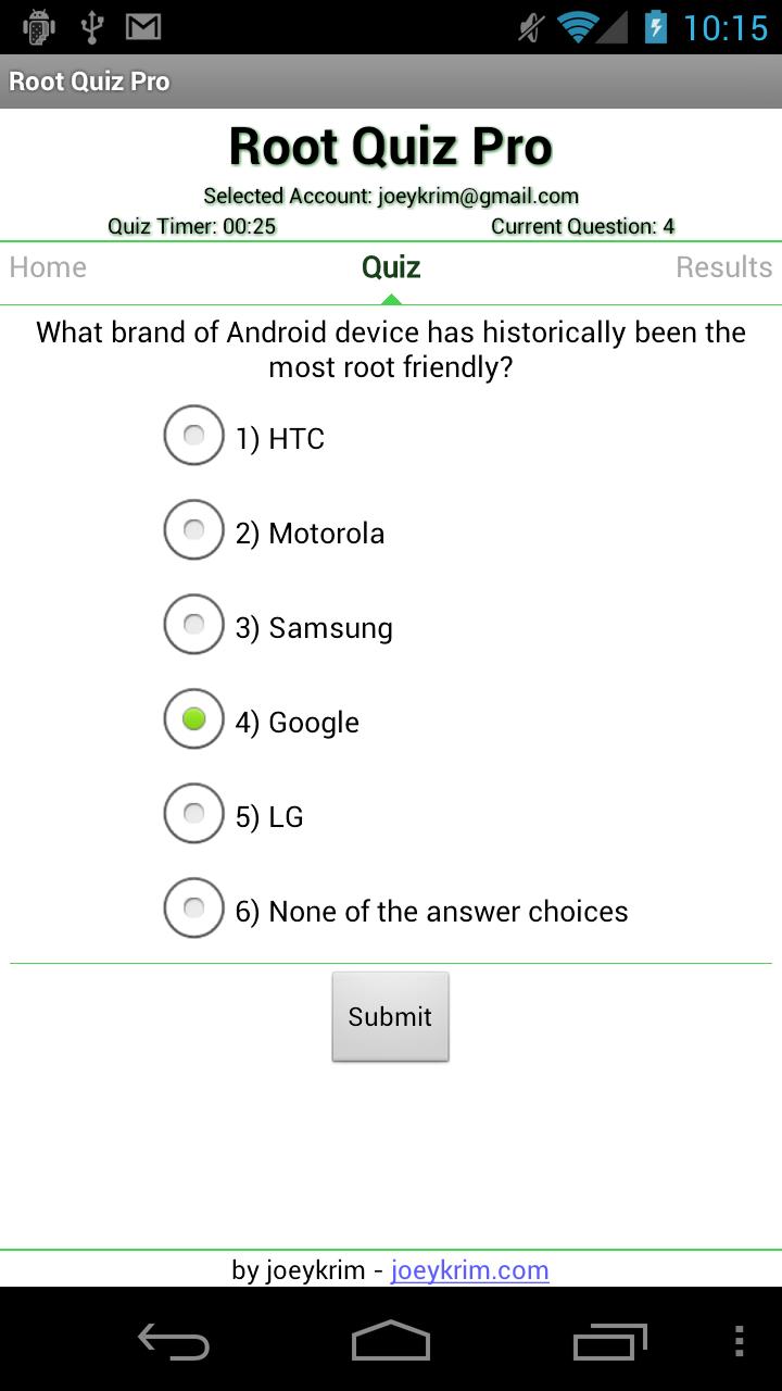 Root Quiz Pro Screen 2