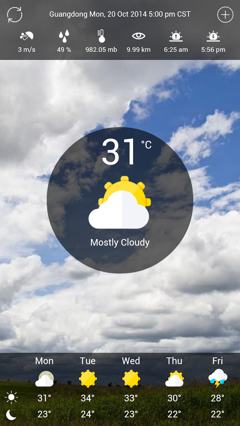 Easy Weather Screen 1