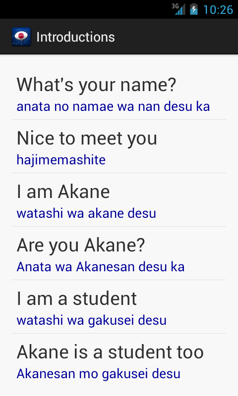 Learn Japanese Phrasebook - Android Apps on Google Play