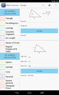 Maths Formulas Screenshot