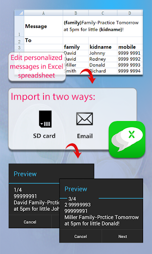ExcelSMS Group sms plug-in 5