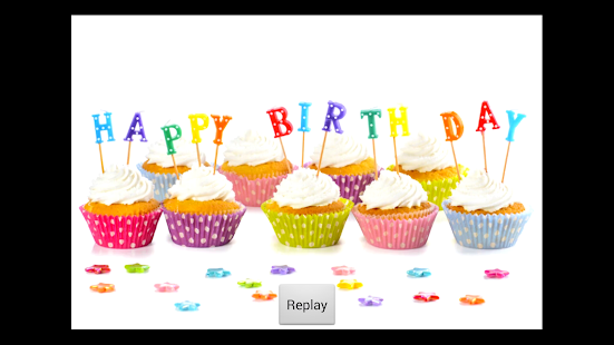 Android application send Happy Birthday + voice screenshot
