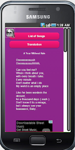 Selena Gomez lyrics Screenshots 11