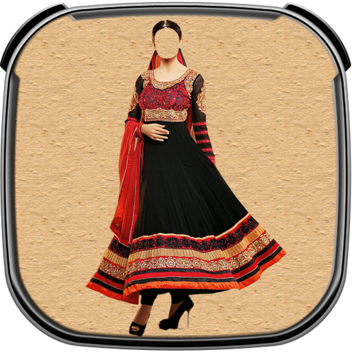 Indian Woman Dress Photo Suit LOGO-APP點子