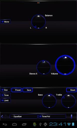 【免費音樂App】poweramp skin android blue-APP點子