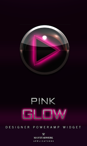 Poweramp Widget Pink Glow