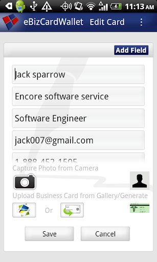 eBizCard Wallet V1.0