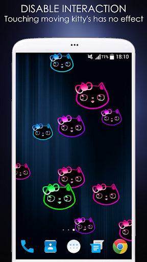 【免費個人化App】Neon Lily Kitty Live Wallpaper-APP點子