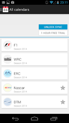 Formula 2015 Race Calendar