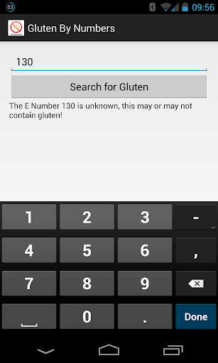 Gluten By Numbers
