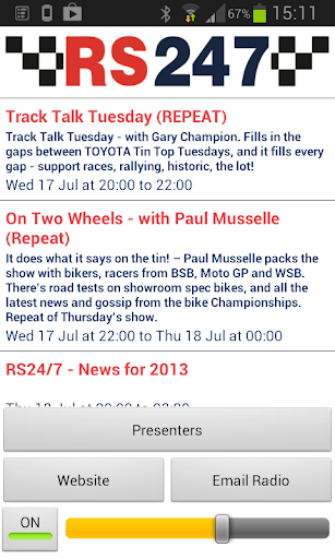 RS247 Motorsport Radio