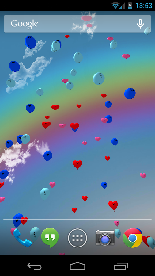 Balloons 3D live wallpaper - screenshot