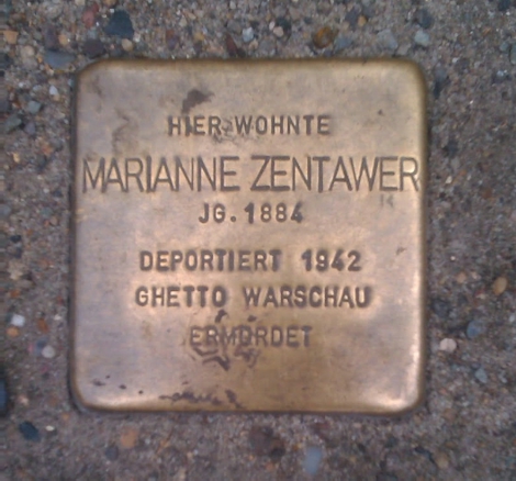 Hier wohnte Marianne Zentawer