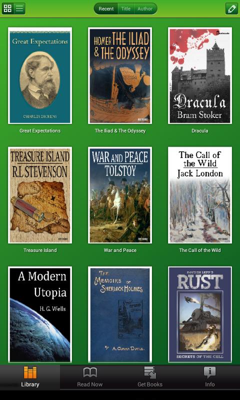 Android application Booktopia Reader screenshort