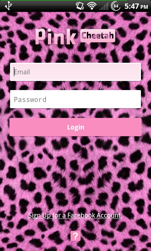 Android application Pink Cheetah 2.0 for Facebook screenshort