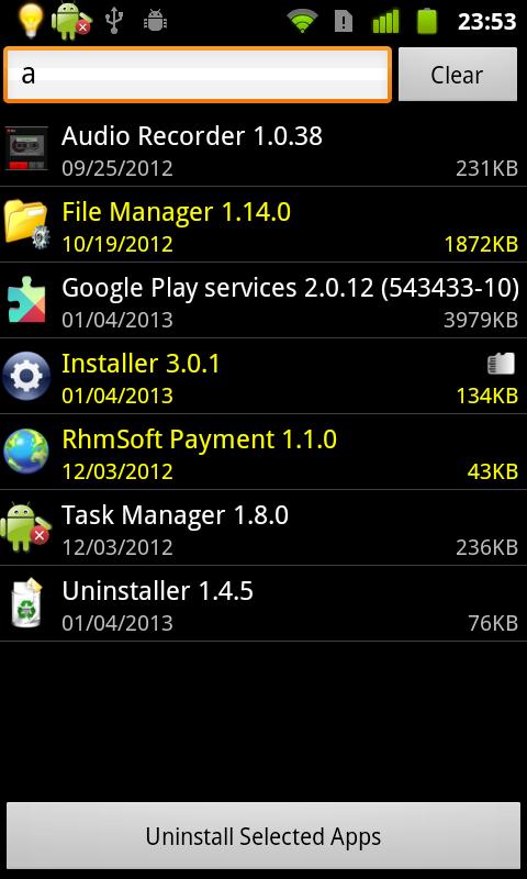 Uninstaller Android