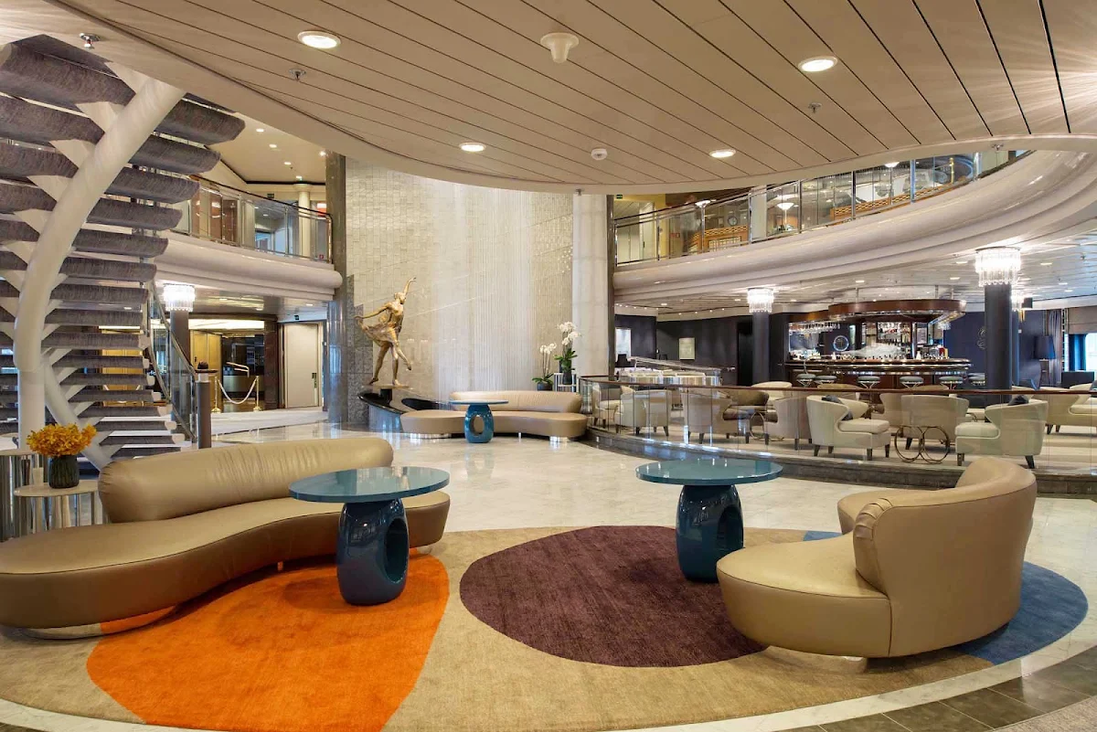 Crystal-Symphony-Crystal-Plaza - The Crystal Plaza aboard Crystal Symphony.