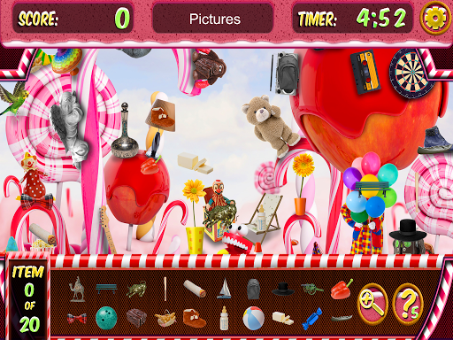 【免費冒險App】Hidden Objects World of Candy-APP點子