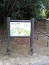 蜻蛉池公園南側 散策路案内図